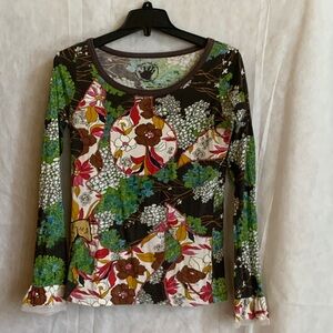Floral Long Sleeve boho Top